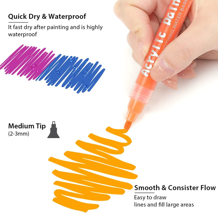 ACRYLIC MARKERS 24 COLORS – Morfone