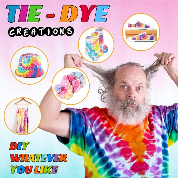 Tie Dye Kit with 26 Colors, Aprons, and Gloves, Tie Dye for DIY Fabric –  BrightCreationsOfficial